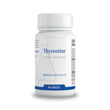 BIOTICS RESEARCH Thyrostim frontal del envase mostrando etiqueta y beneficios