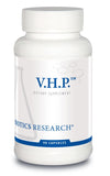 BIOTICS RESEARCH frasco V.H.P. frontal mostrando diseño y tamaño conveniente