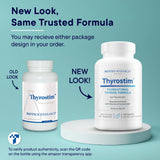 BIOTICS RESEARCH etiqueta nutricional de Thyrostim con ingredientes y dosificación
