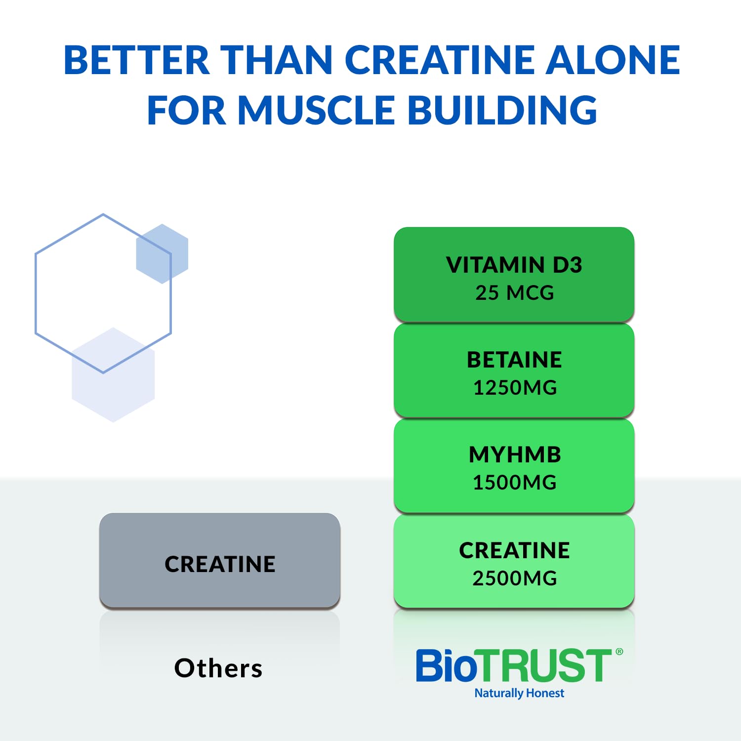 Polvo micronizado BioTrust Ageless Muscle detalle de textura fácil disolución