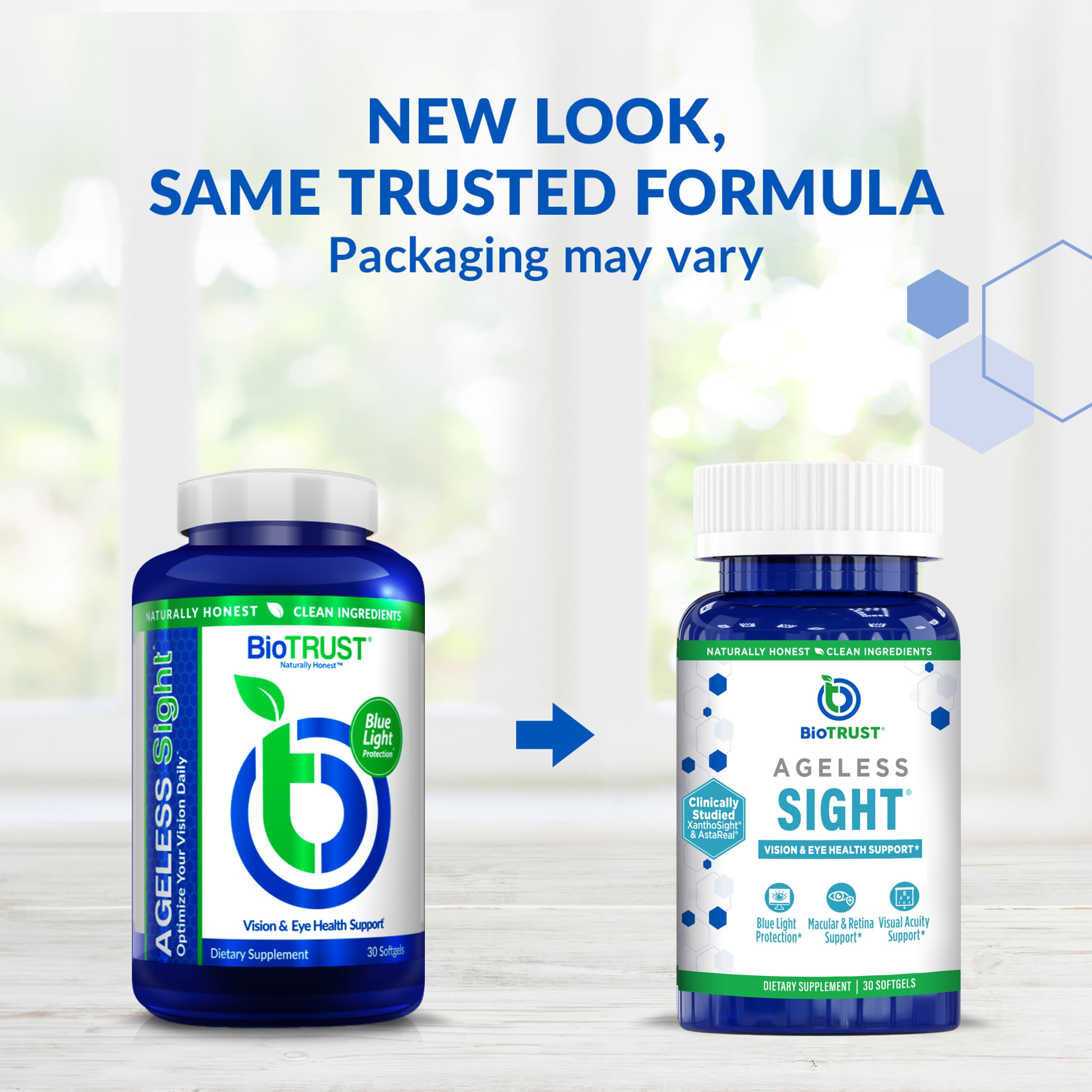 BioTRUST primer plano de una cápsula que muestra formato fácil de tragar