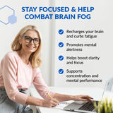 BioTrust tableta de Brain Bright en primer plano destacando textura