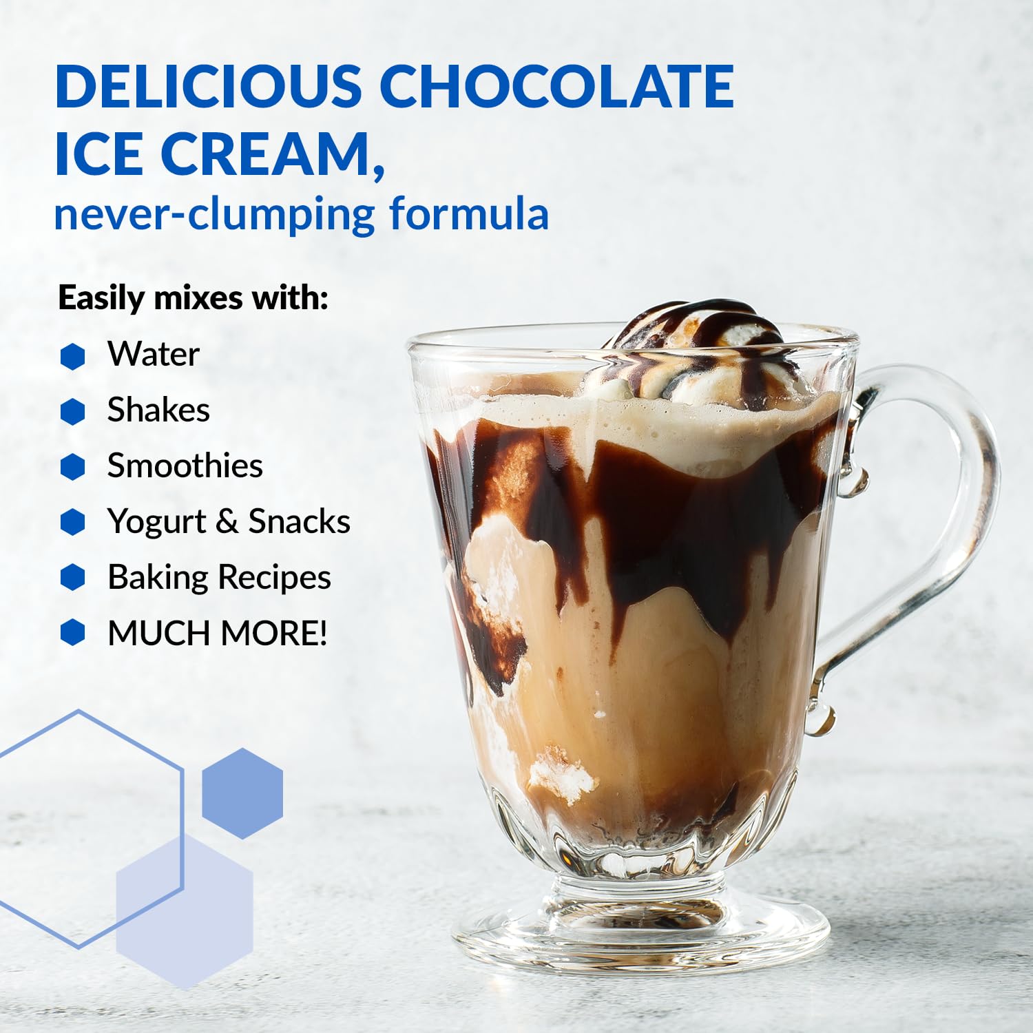 BioTrust receta casera de helado proteico, uso culinario versátil