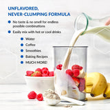 BioTrust polvo mezclado en batido matutino para nutrición conveniente