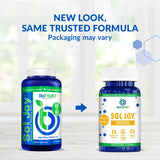 BioTrust Sol Joy primer plano del softgel mostrando textura y fácil ingestión