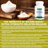 BioWisdom Bicarb Boost etiqueta con ingredientes y certificaciones visibles