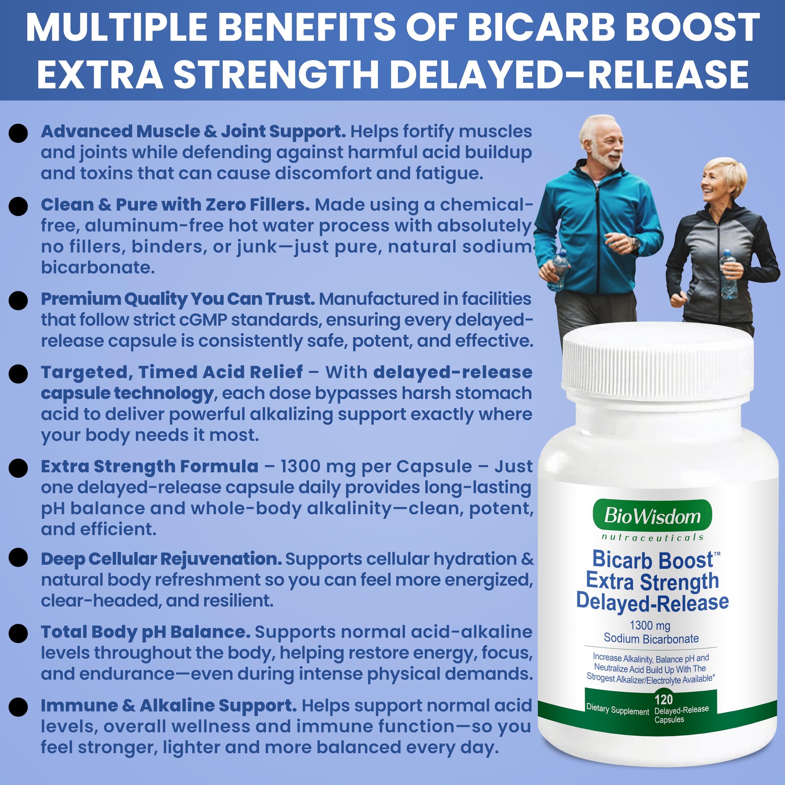 BioWisdom Bicarb Boost uso antes de entrenar para mejorar hidratación y resistencia