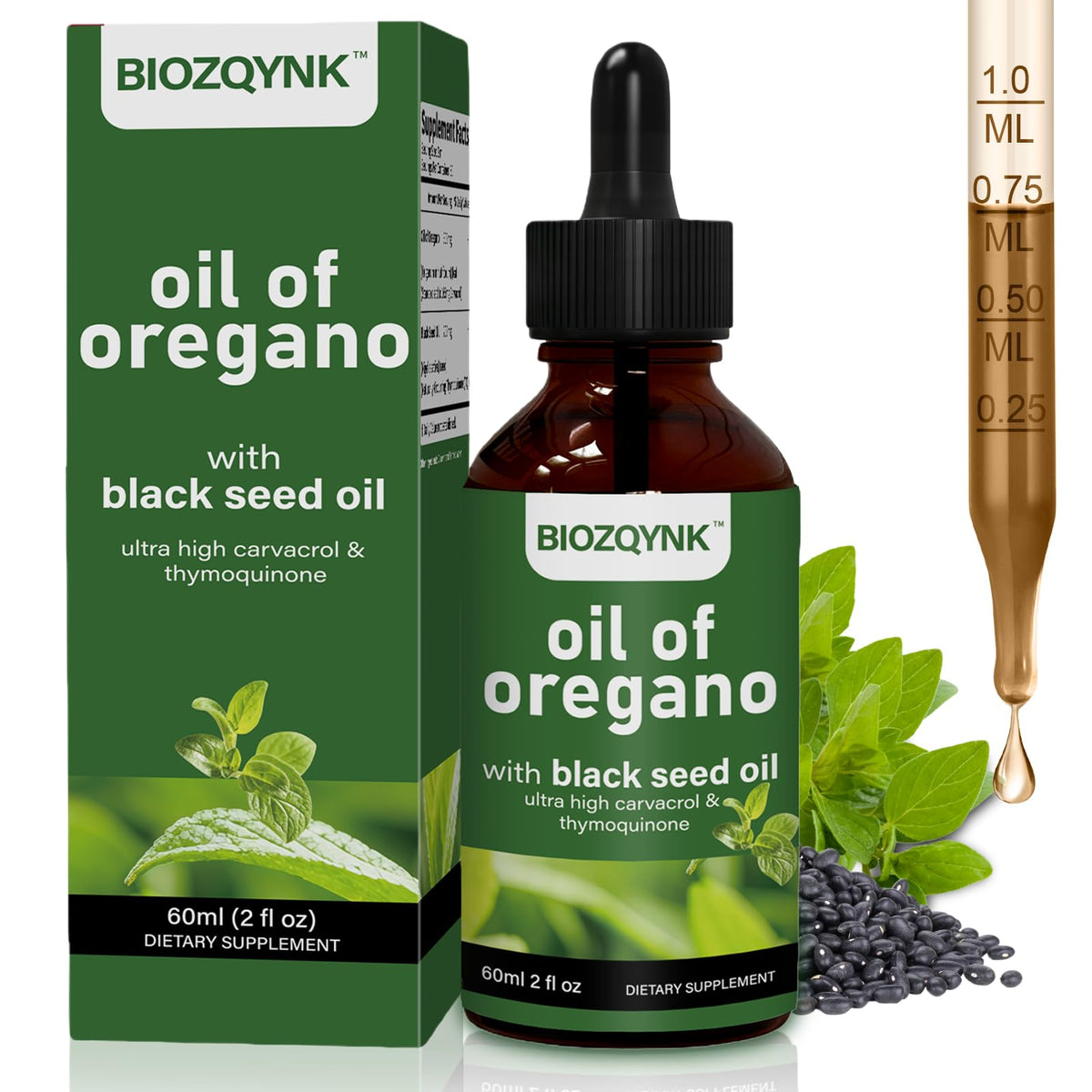 BIOZQYNK botella frontal mostrando etiqueta clara y beneficios visibles