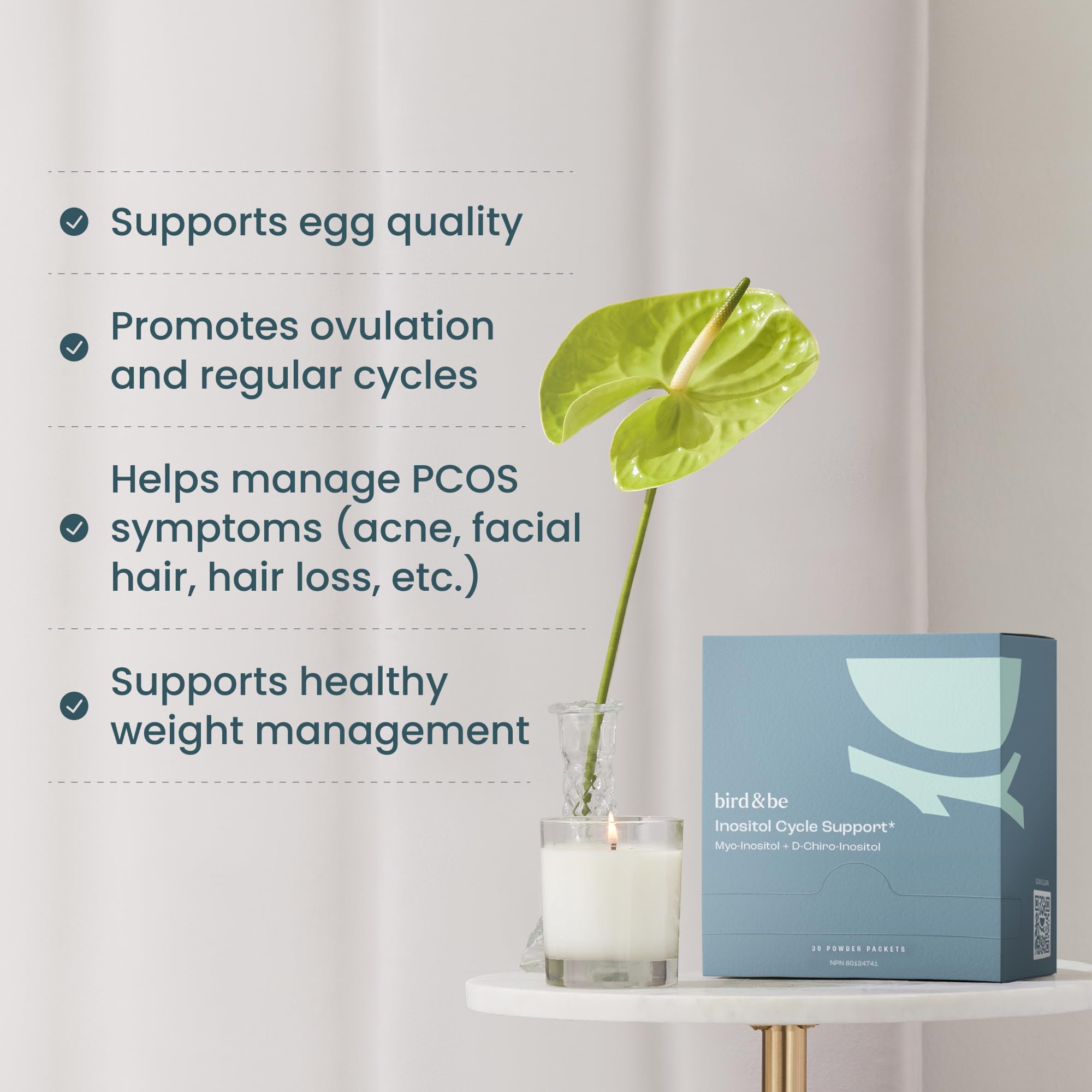 bird&be sobre disolviéndose en vaso de agua para uso diario rápido