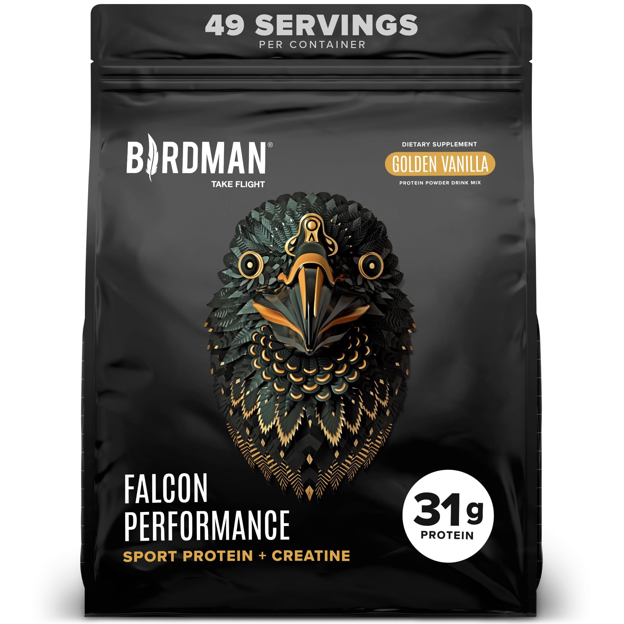 BIRDMAN Falcon frontal del envase mostrando diseño y cantidad de servicios