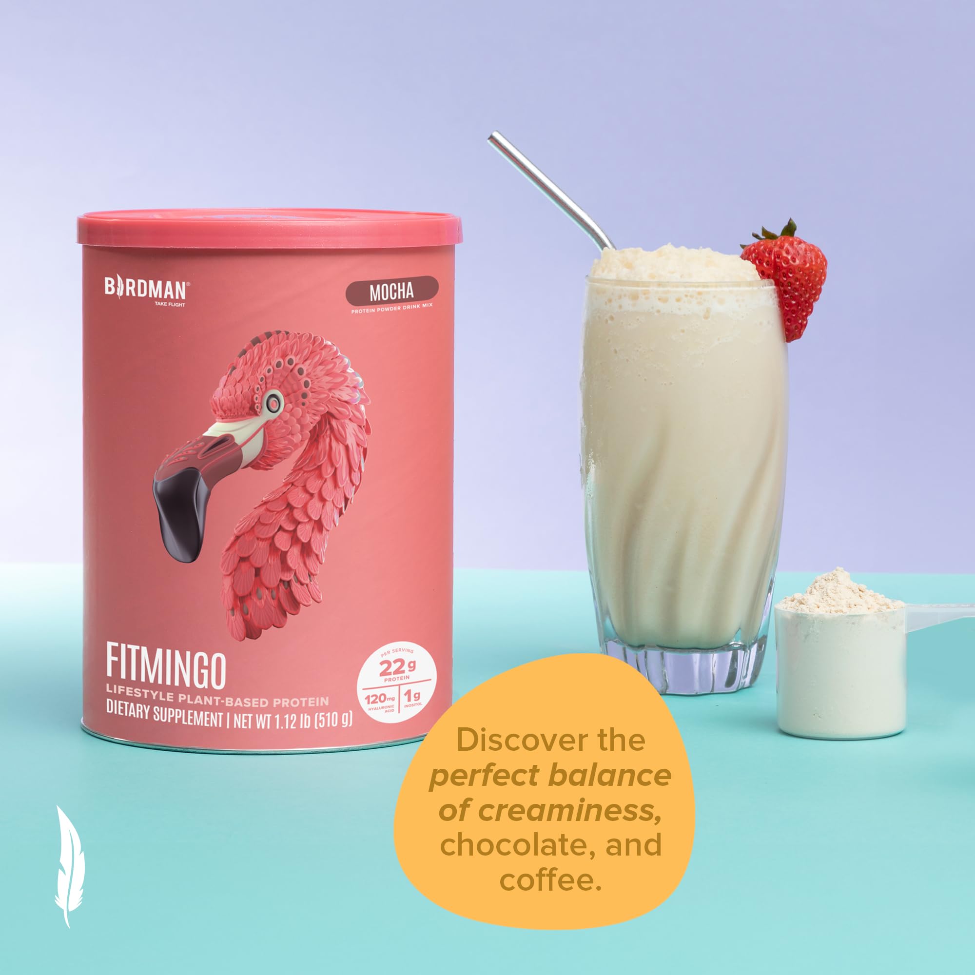 BIRDMAN Fitmingo en ambiente de estilo de vida saludable y consumo diario