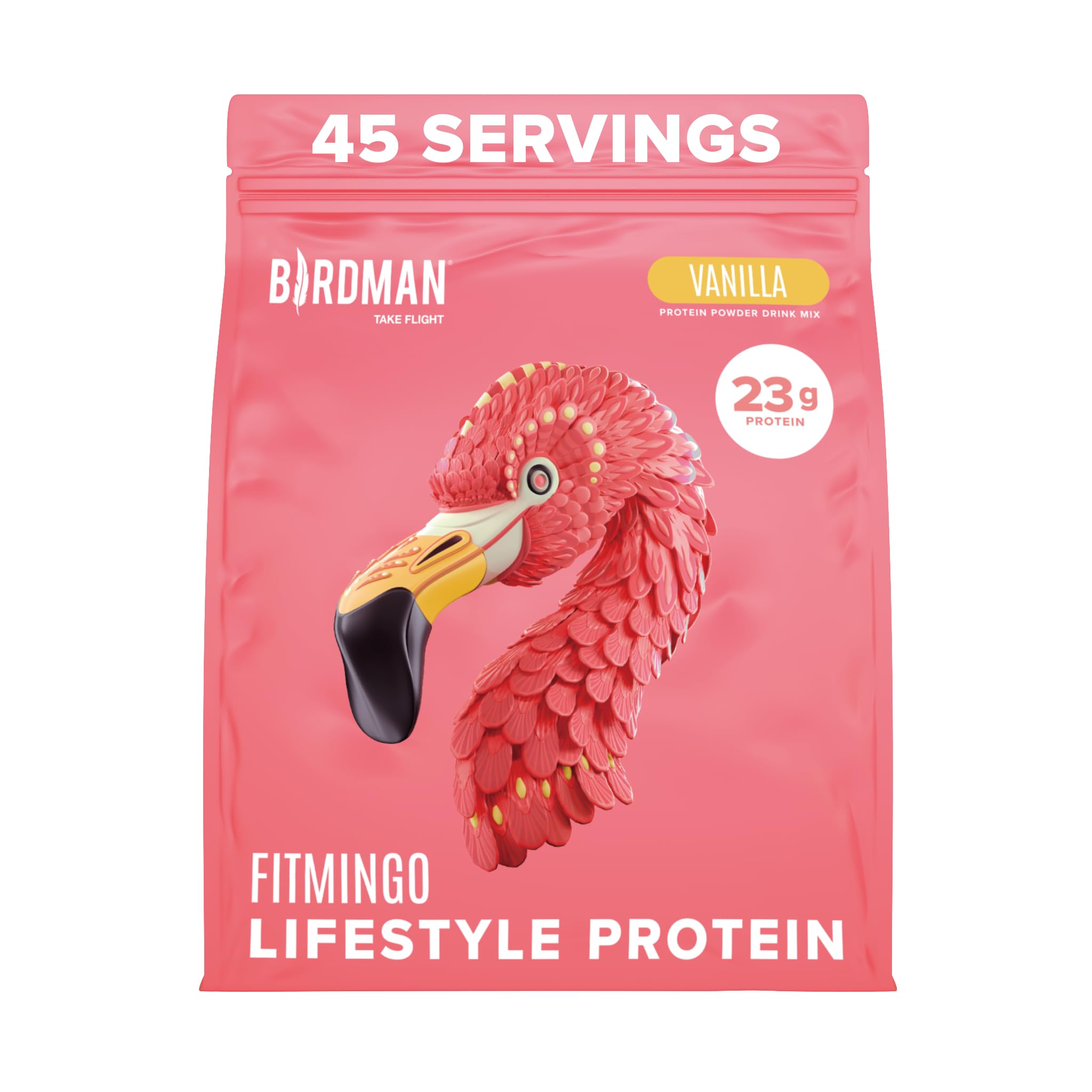 BIRDMAN Fitmingo envase frontal mostrando etiqueta y beneficios