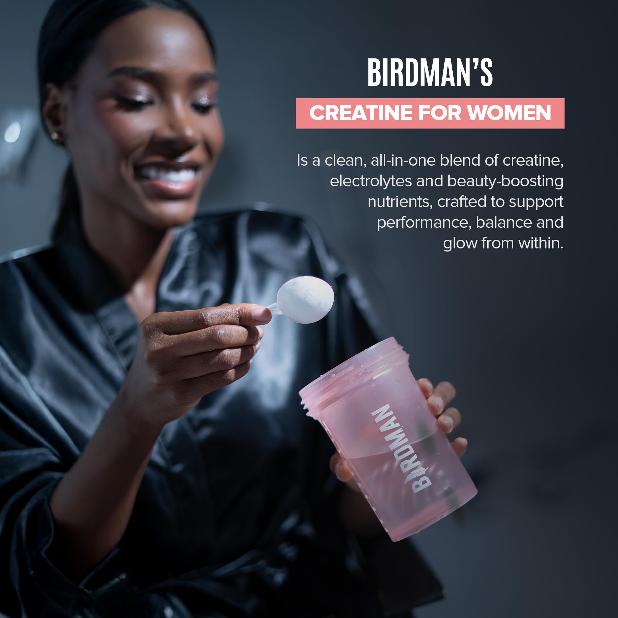 BIRDMAN mujer entrenando tras consumir creatina para rendimiento
