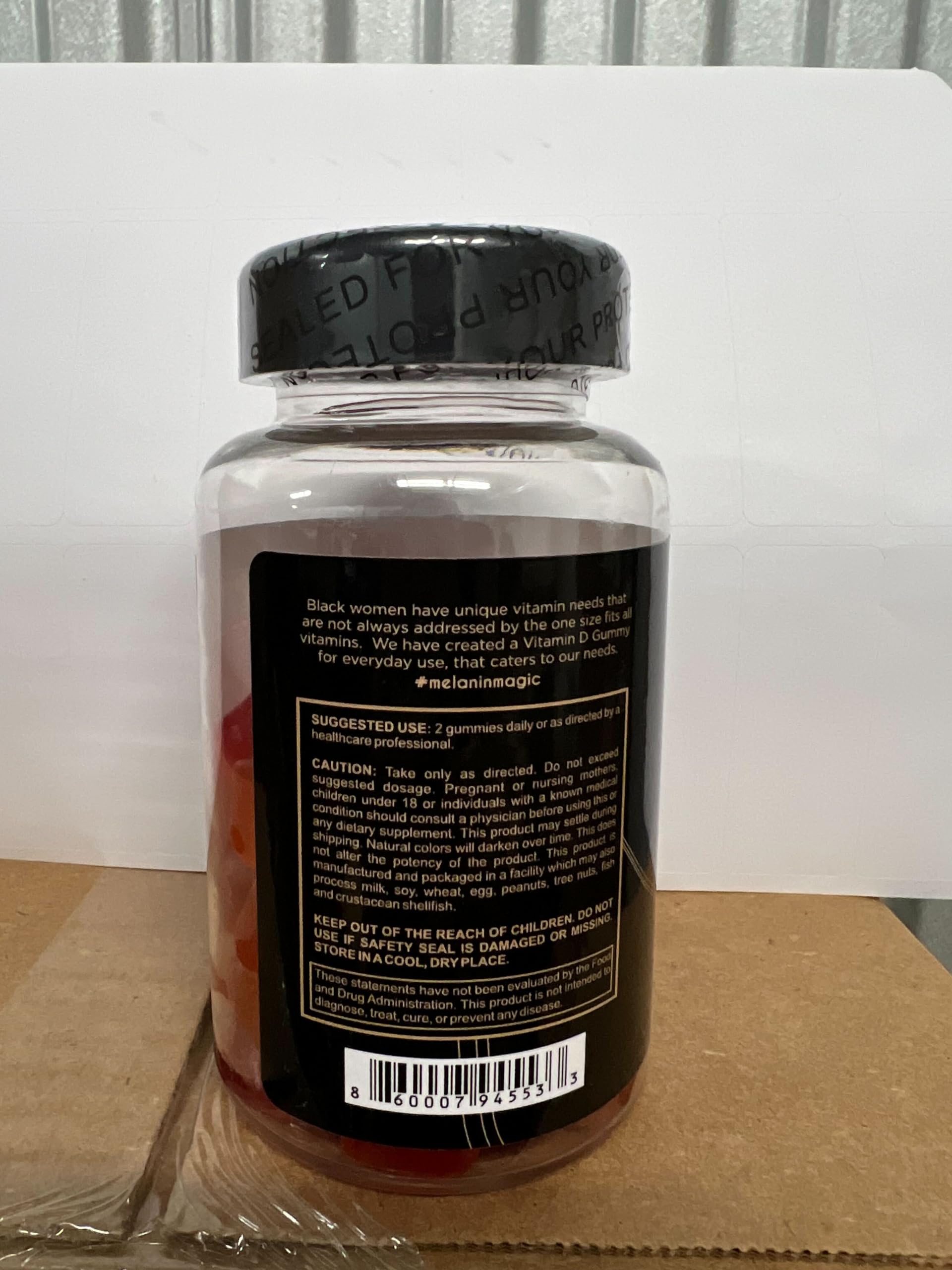 Pack doble Black Girl Vitamins 60-count mostrando valor y almacenamiento