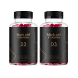 Black Girl Vitamins empaque frontal que muestra dosis clara y beneficio de energía