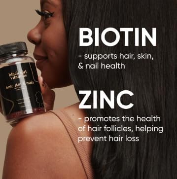 Black Girl Vitamins - acercamiento a la textura de la gomita mostrando brillo y color