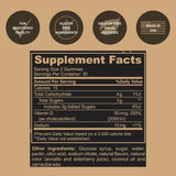 Black Girl Vitamins ingredientes naturales como frutas y extractos visibles