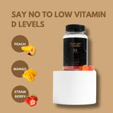 Black Girl Vitamins etiqueta nutricional destacando 2000 IU por porción