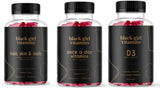 Black Girl Vitamins frontal del paquete mostrando el set y beneficios rápidos