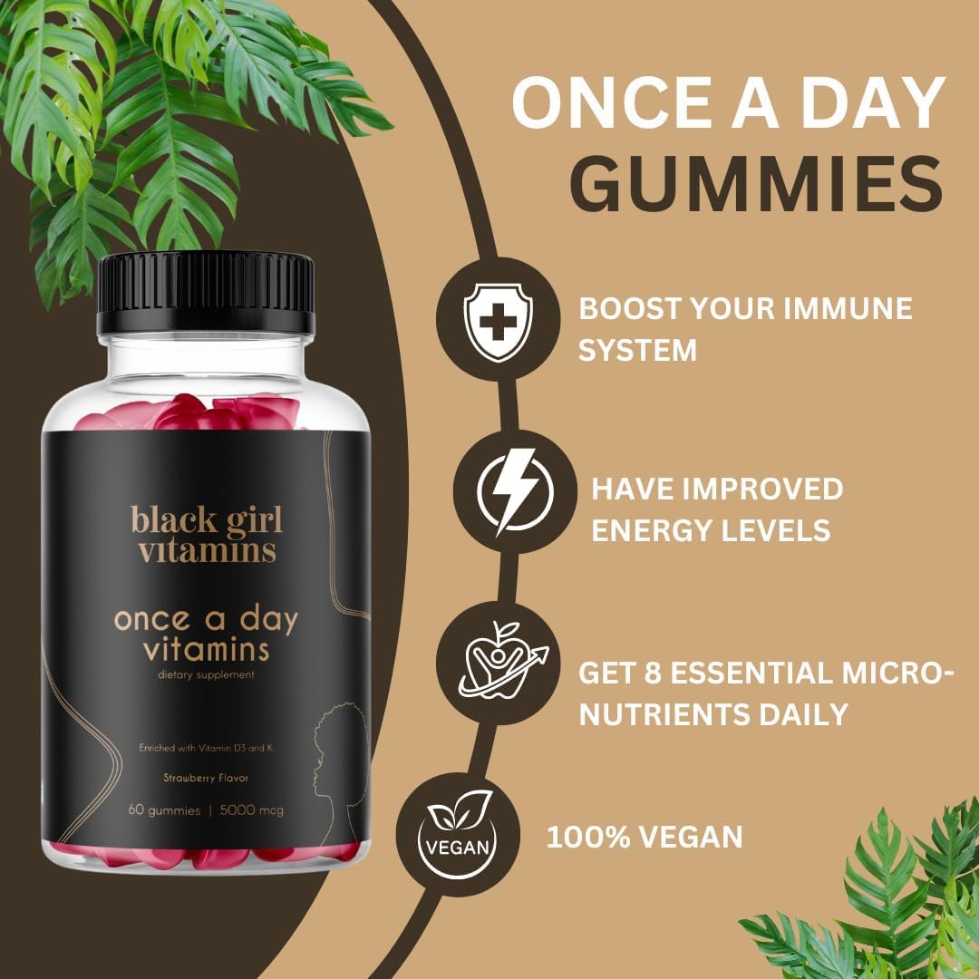 Black Girl Vitamins textura de las gomitas en primer plano, aspecto apetecible