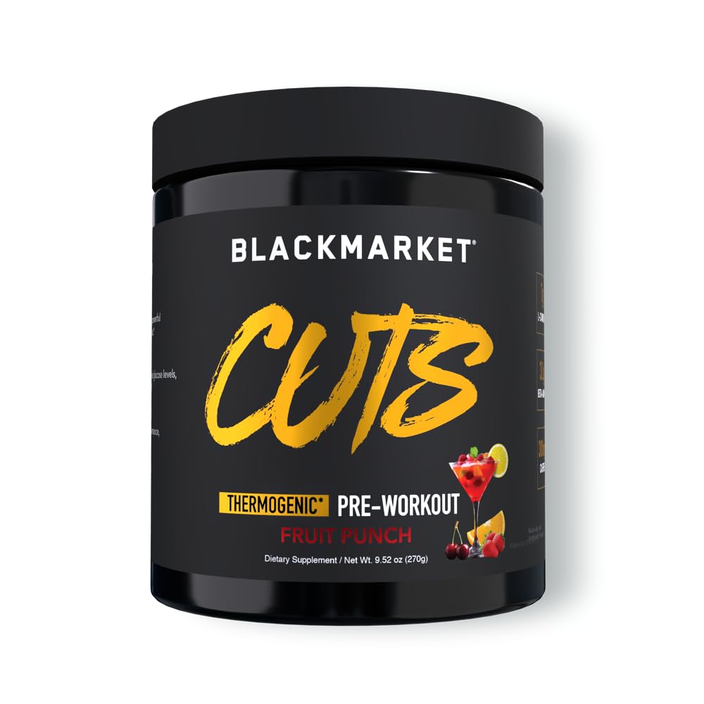 BLACKMARKET envase frontal Fruit Punch mostrando etiqueta y beneficios