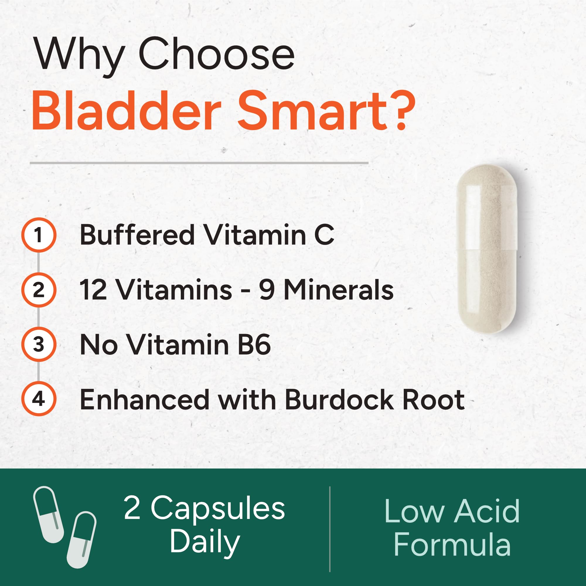 BLADDER SMART cápsulas cerca mostrando textura suave y fácil ingestión