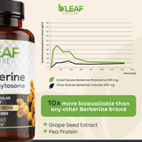 B'Leaf Nature cápsula en palma de la mano preparada para tomar, beneficio conveniencia diaria