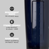 Base redondeada del vaso BlenderBottle que facilita mezcla y limpieza rápida
