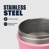 BlenderBottle corte interior que muestra aislamiento al vacío manteniendo frío