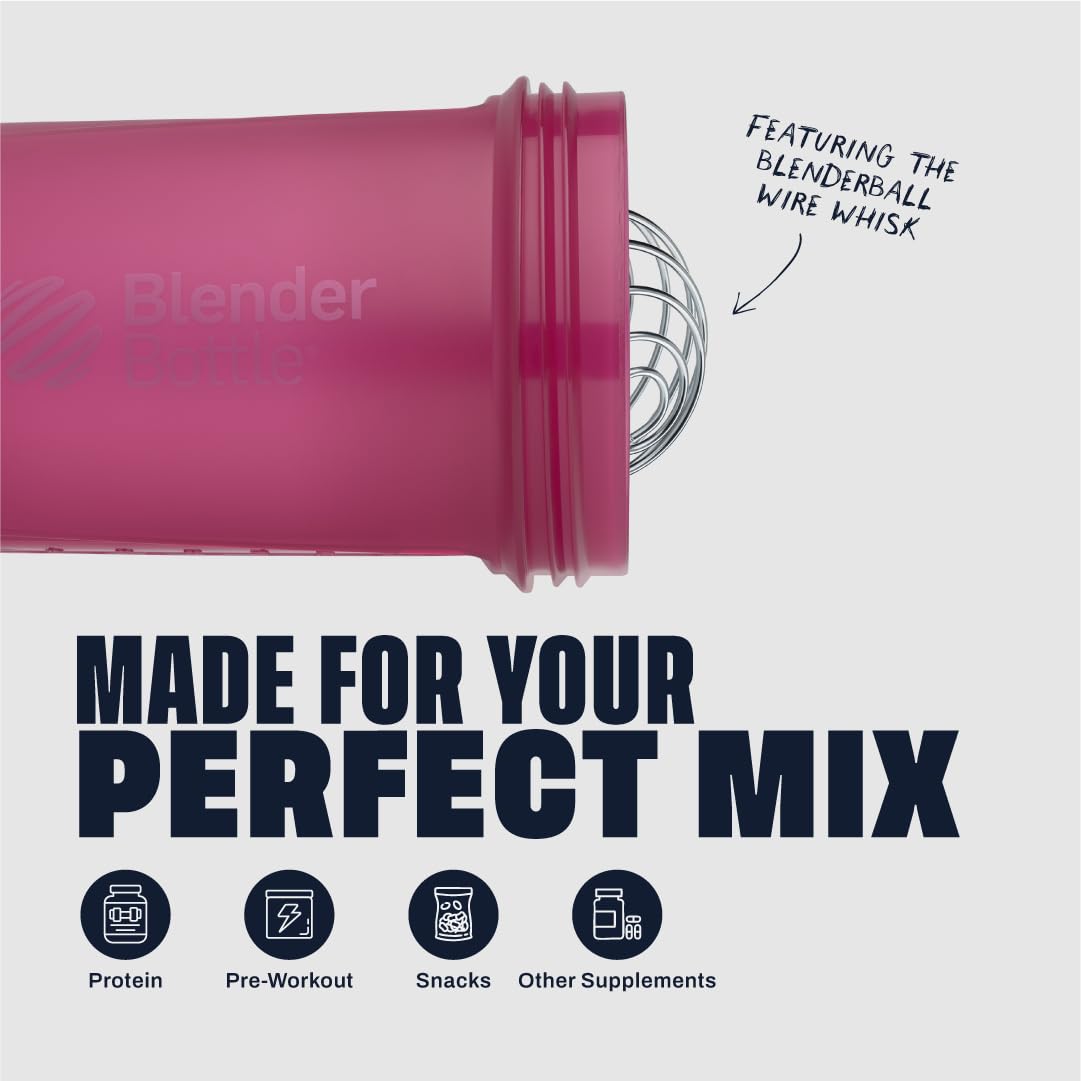 BlenderBottle en uso durante entrenamiento ofrece mezcla rápida y transporte fácil