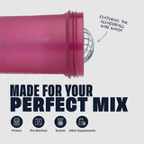 BlenderBottle en uso durante entrenamiento ofrece mezcla rápida y transporte fácil