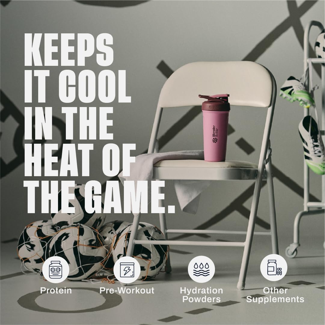 BlenderBottle marcas internas visibles que facilitan medir suplementos con precisión