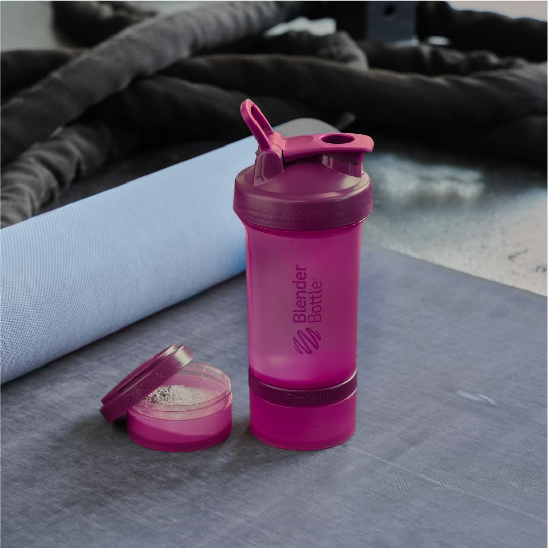 BlenderBottle organizador de pastillas abierto mantiene suplementos separados y seguros