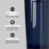 BlenderBottle boca ancha mientras se añade polvo y líquido, facilita rellenar sin derramar