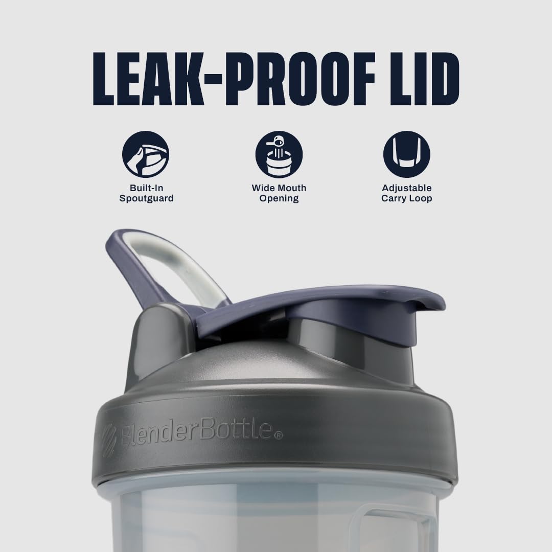 Tapa con SpoutGuard de BlenderBottle que evita contacto y mantiene higiene