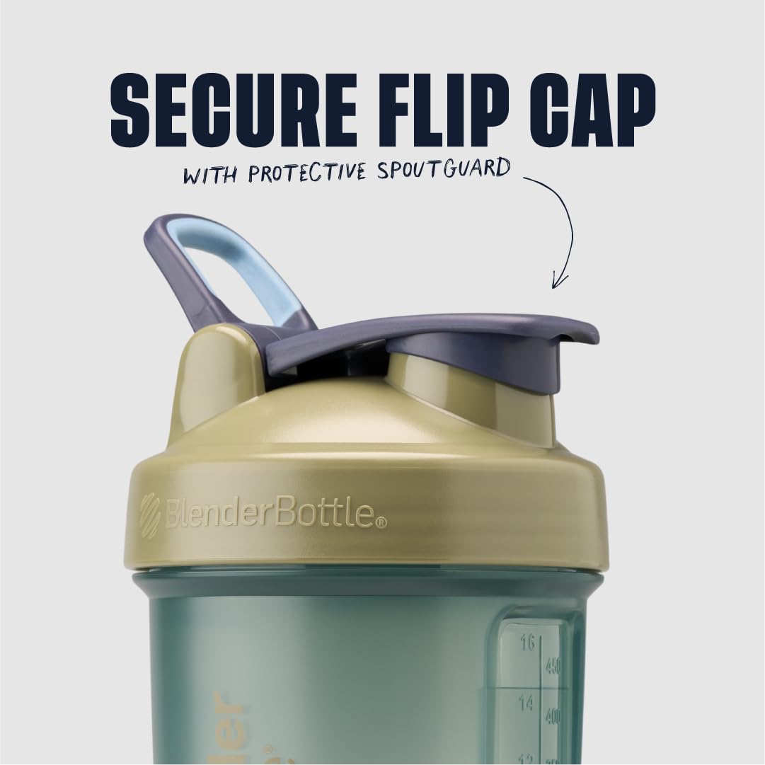 BlenderBottle ProStak Bola BlenderBall mezclando polvo eficientemente