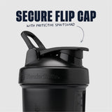 BlenderBottle ProStak BlenderBall dentro del vaso mezclador, mezcla sin grumos