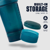 BlenderBottle detalle de la tapa ProSeries y SpoutGuard que mantiene higiene
