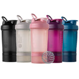 BlenderBottle comparación de tamaño mostrando la capacidad de 22 oz