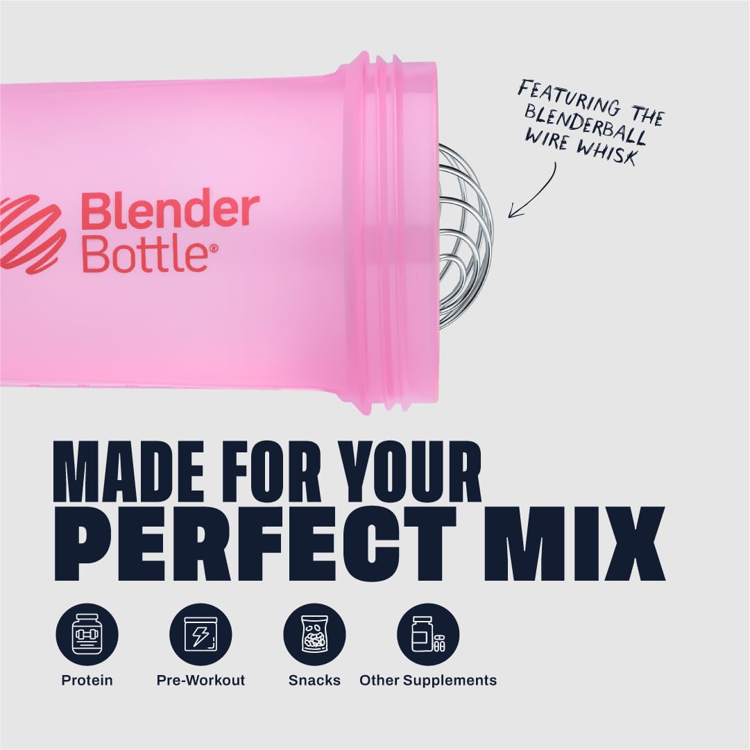 BlenderBottle Pastillero integrado cerrado protegiendo dosis y facilitando transporte