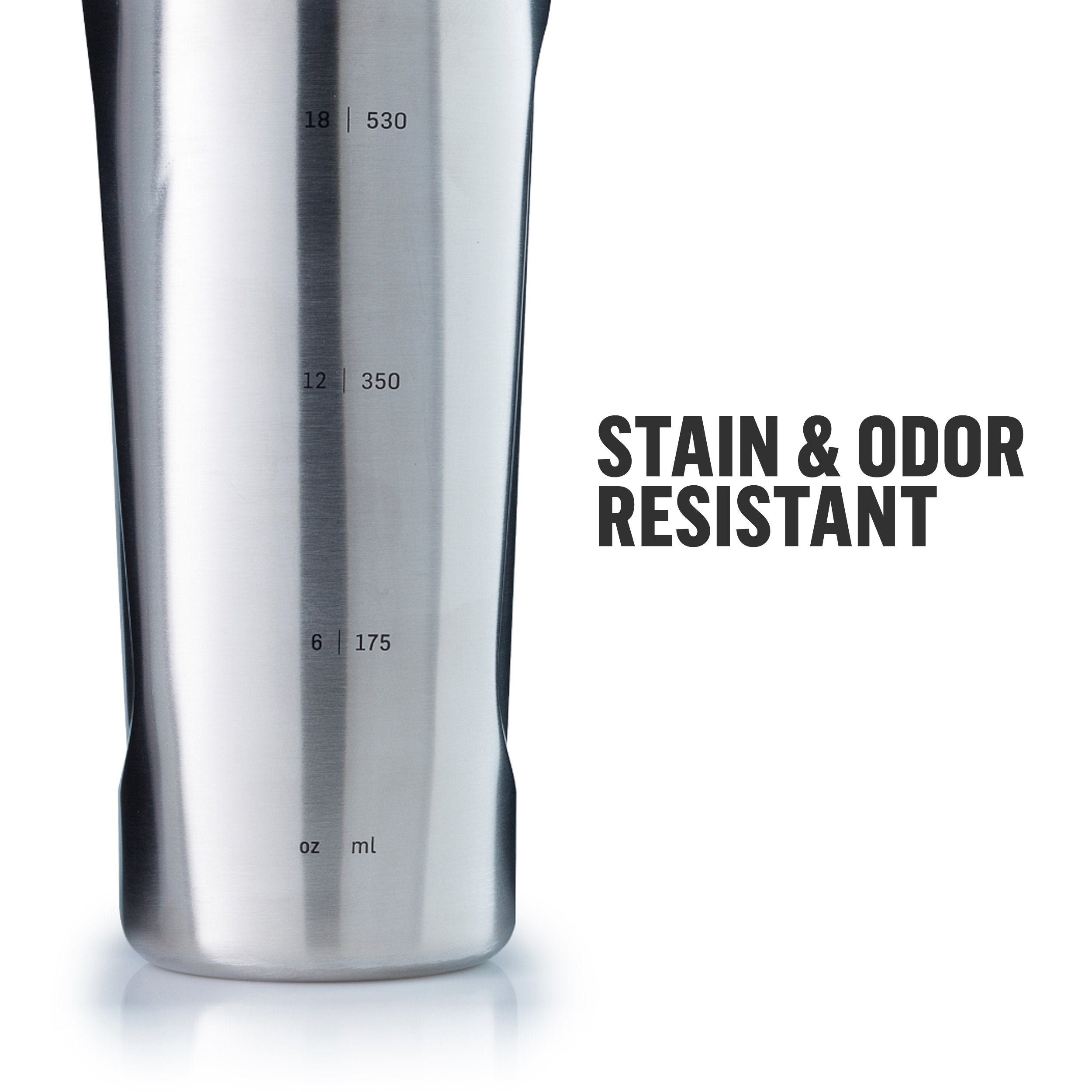 BlenderBottle interior con marcas de medición útil para porciones exactas