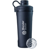 BlenderBottle Radian frente matte black mostrando diseño elegante y portabilidad