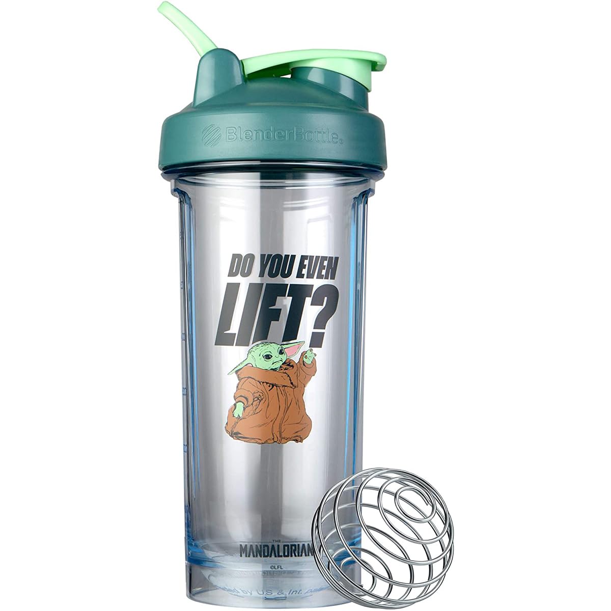 BlenderBottle Star Wars vista frontal del shaker resistente y hermético