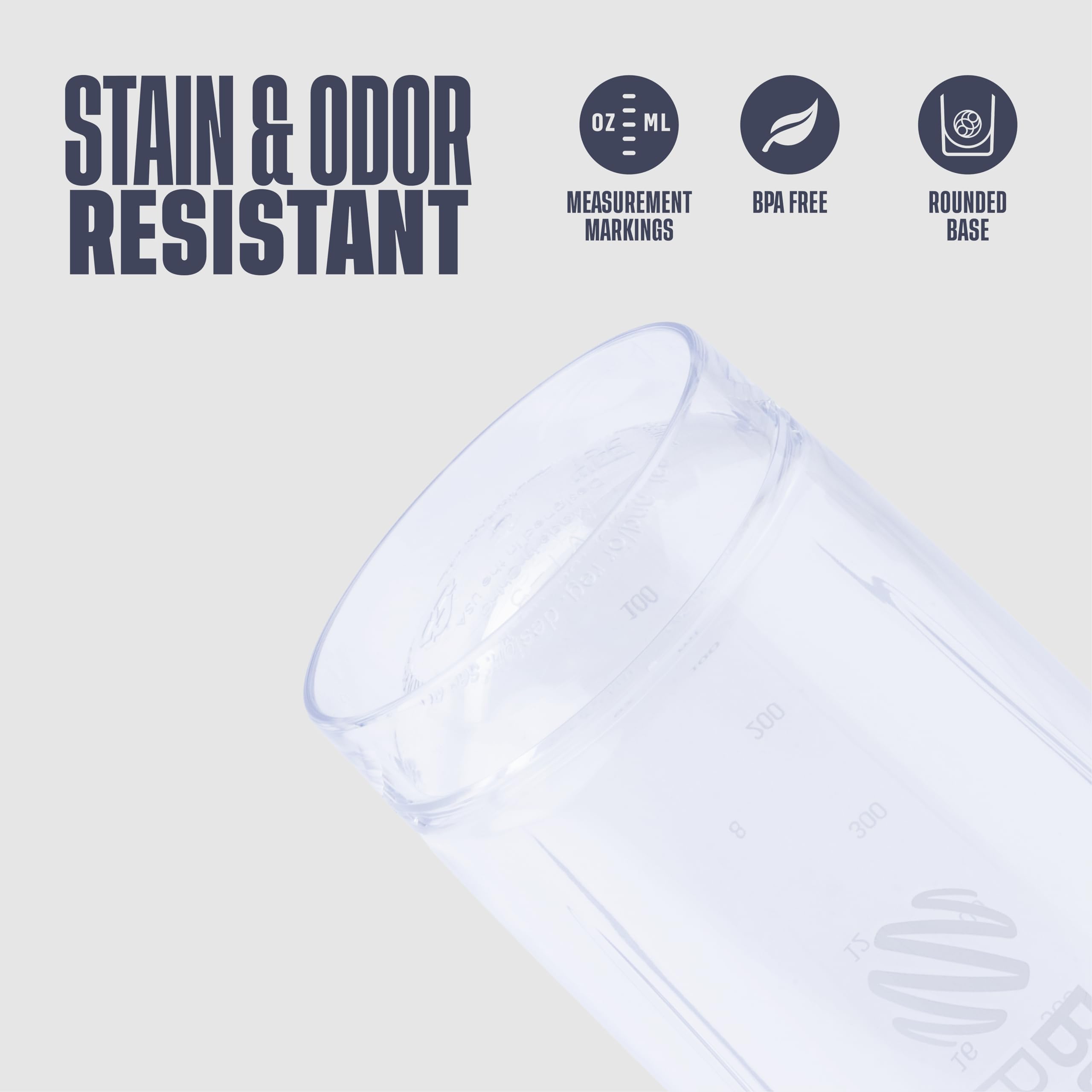 BlenderBottle Strada boca ancha que facilita añadir scoops grandes