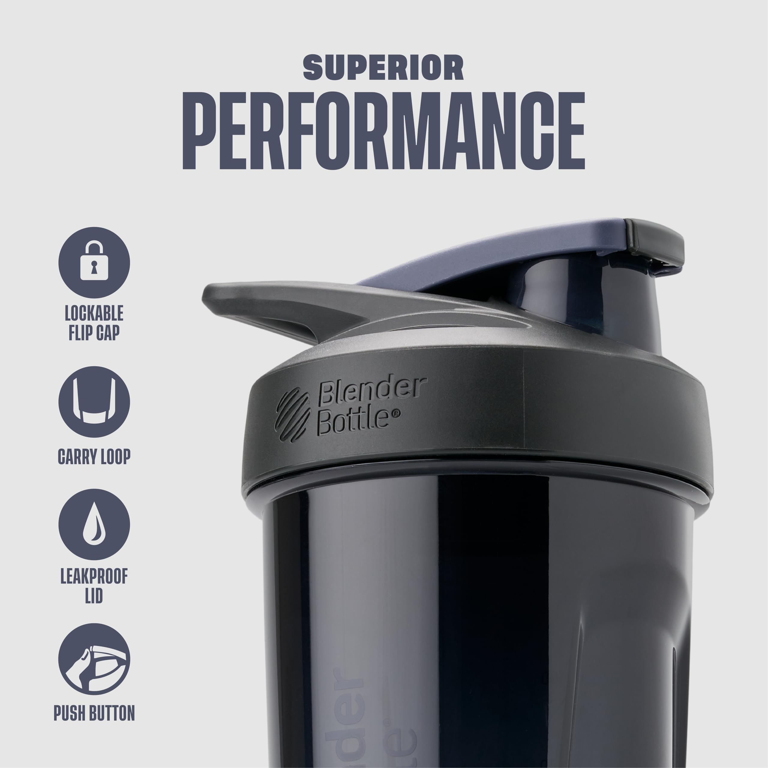 BlenderBottle Strada BlenderBall de acero inoxidable mezclando sin grumos