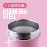 BlenderBottle Strada detalle acabado Flamingo Ombre que protege contra marcas
