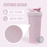 BlenderBottle Strada detalle de acero inoxidable, acabado resistente y duradero