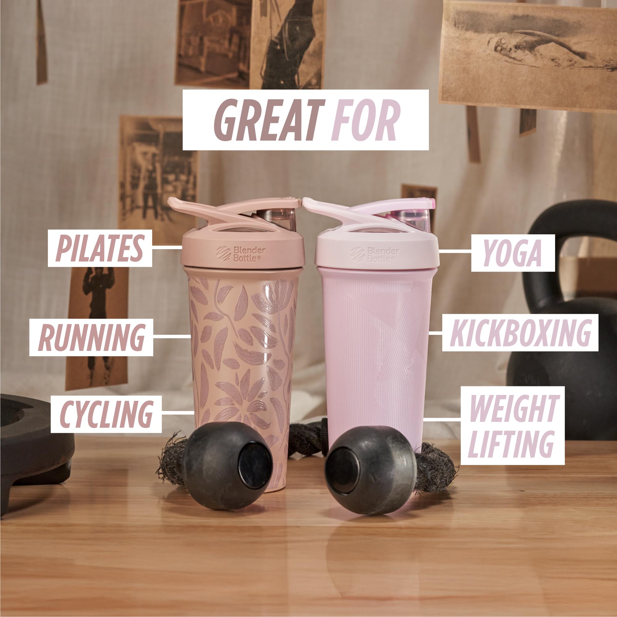 BlenderBottle Strada interior con marcas de medida, control preciso de porciones