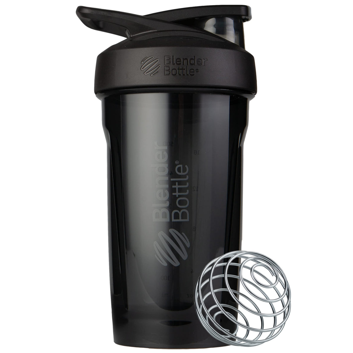 BlenderBottle Strada vista frontal con tapa bloqueada, transporte seguro