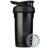BlenderBottle Strada vista frontal con tapa bloqueada, transporte seguro